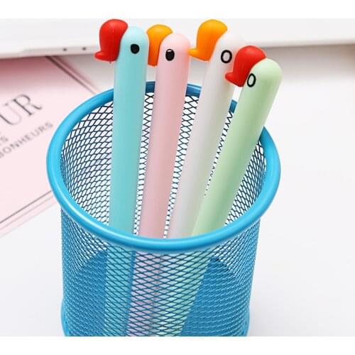 1 Pcs Cute Swan Head Soft Silicone Gel Pen Kawaii School Student Promotional Gift Stationery Escolar Office Supplies
