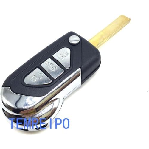 10pcs/lot Entry System Key Fob Replacement Key case For Citroen 3 Button Remote Key Blank for c1 c2 c3 c5 Car Flip Key Shell