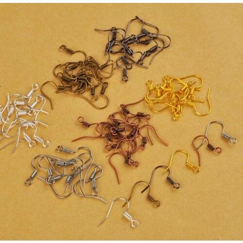 1000pcs Mixed Colors Earring Findings Earrings Clasps Hooks Fittings DIY Jewelry Making Hook Drop earrings Accessories
