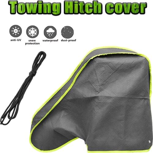 4-Layer Non-woven Fabric 92*47*62cm Waterproof Caravan Tailer Towing Hitch Coupling Lock Cover Dustproof For RV Truck