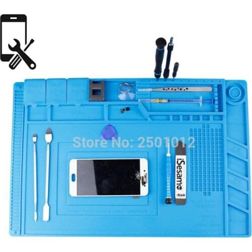 45*30cm Silicone Pad Desk Mat Maintenance Platform for Cell Phone BGA Soldering Repair with Magnetic