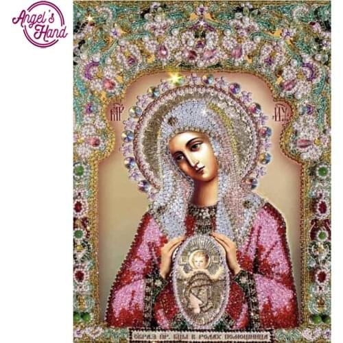 Full square diamond 5D DIY diamond embroidery religion our lady diamond painting Cross Stitch Rhinestone mosaic decoration