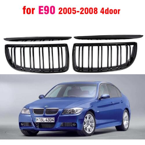 Car Black Front Hood Kidney Grille Grill for BMW 325i 328i 328xi 335i 335xi 330i 330xi FOR BMW E90 91 2005-2008 Touring 4-Door