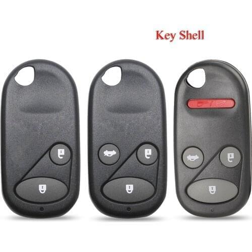 Kutery Car Key Shell For Honda Civic CRV S2000 Accord Jazz Fit Odyssey 2/3/4Buttons Keyless Remote Key Case Fob Cover