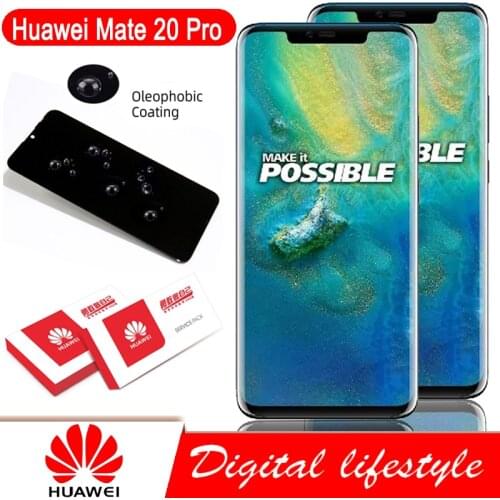 Original 6.39'' Display with frame fingerprint Replacement for Huawei Mate 20 Pro LCD Touch Screen LYA-L29 Digitizer Assembly