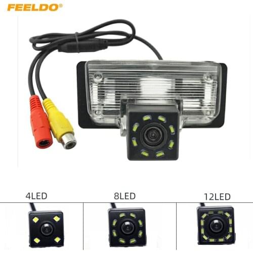 FEELDO 1Set Car Rear View Camera with LED light for Nissan/Teana/Paladin/Tiida/Sylphy Reversing Parking Camera #AM4056