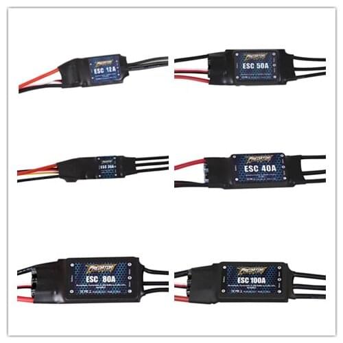 FMS ESC Speed Control Brusheless 6A 12A 20A 40A 50A 60A 80A 85A 100A 130A New Predator RC Airplane Model Plane Avion Spare Parts