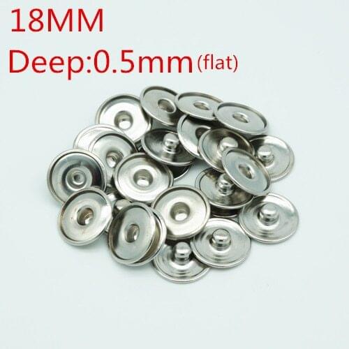 Hot sale 50PCS snap buttons 18MM for make print snap buttons or rhinestone snap buttons DIY Fittings PJ0001