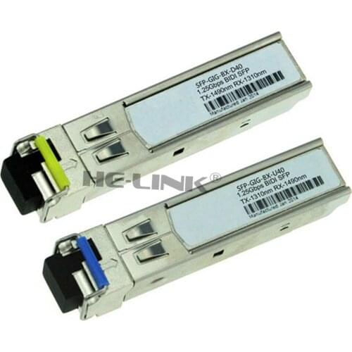 LODFIBER SFP-GIG-BX-D40/SFP-GIG-BX-U40 Alcatel-Lucent Compatible 1.25G 1310/1490nm BiDi 40km Transceiver