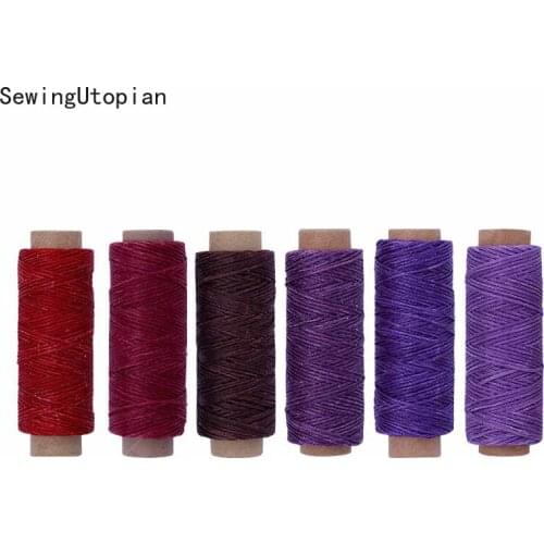 150D 12/30/50M Sewing Thread Wax Line DIY Hand Polyester Stitching Thread Multicolor for DIY Handicraft Sewing Tools