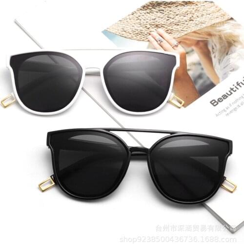 2020 new double beam cheap sunglasses Fashion Trend net red same anti ultraviolet Sunglasses