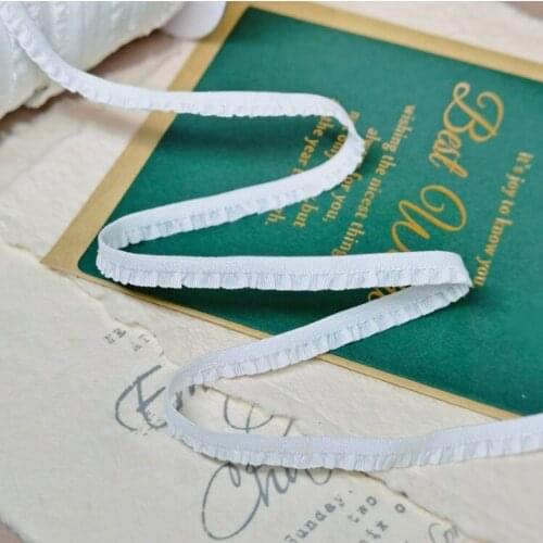 2018 New Hot Sale 10 Meters High Quality Elastic Lace Trim Ribbon For Sewing Crafts Underwear Decoration Lace Accessories DIY