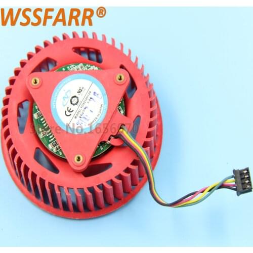 FD9238H12S 75mm Video Card Cooler Fan Replacement 37mm 12V 0.8A 4Wire 4Pin for ATI Radeon HD4870 HD4890 HD6850 HD6970