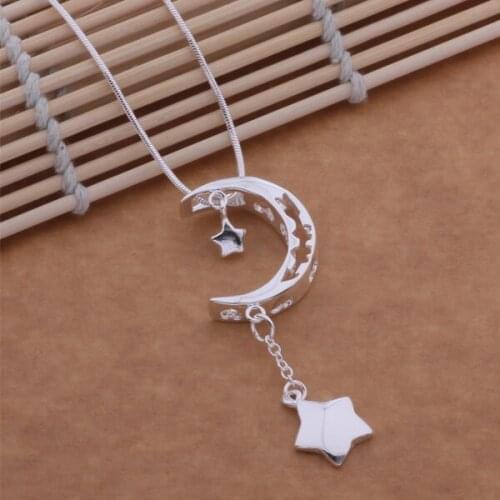 AN509 Wholesale silver plated Necklaces for women&men silver 925 jewelry fashion jewelry pendant /bjfakama aubajlia