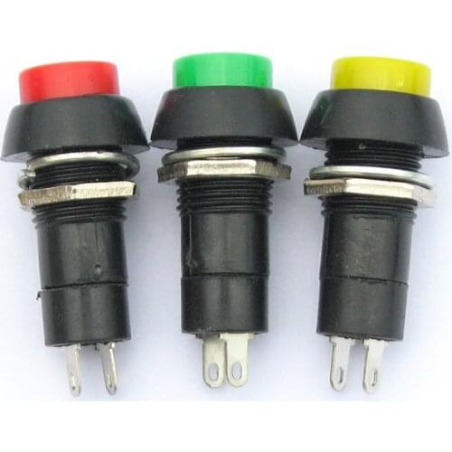 PBS-11A (with lock) PBS-11B (without lock) 12mm Push Button Switch Latching Momentary Switch