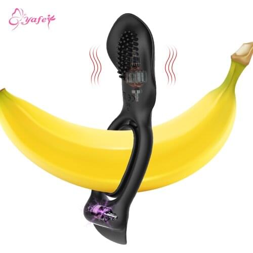 Penis Vibrator Rings Male Masturbator Sex toys for Couple Cocking Dick Rings strap on Prostate massager Erotic toys for adult