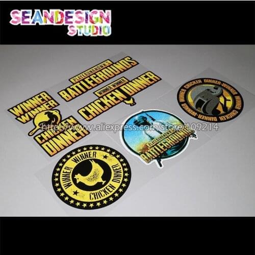 PLAYERUNKNOWNS BATTLEGROUNDS PUBG Winner Winner Chicken Dinner Game Waterproof Reflective Motorcycle SUV Auto Sticker Decals B