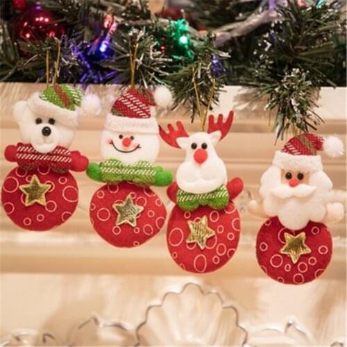 Christmas Tree Old Man Snowman Doll Pendant Christmas Decorations Family Party Atmosphere Dress Up Props Supplies