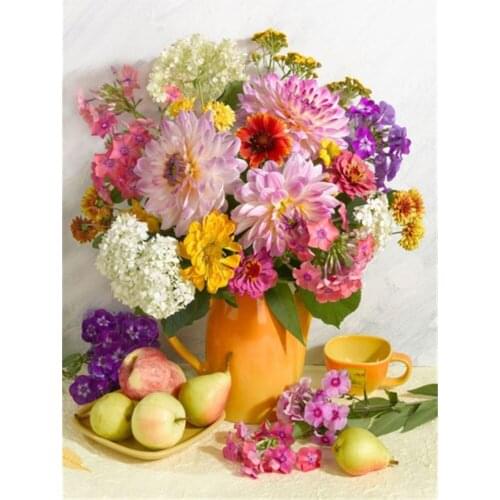 Flower Rose Printed Fabric 11CT Cross Stitch DIY Embroidery Patterns DMC Threads Painting Sewing Knitting Craft Stamped Sales