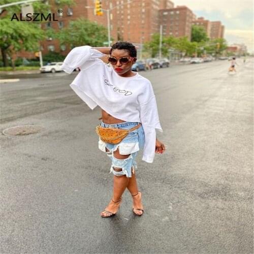 O neck white long sleeve crop top high street lady fashion women t shirt casual lady fashion women t shirt