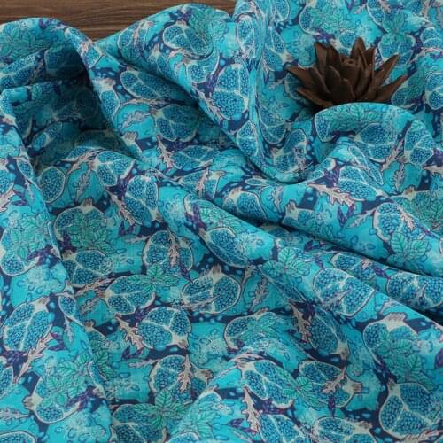 High-grade printing ramie fabric,Dresses, gowns, home decoration fabrics,Sewing accessories