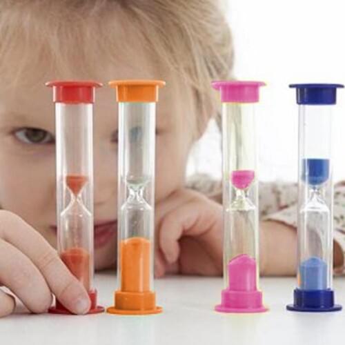 1pc 3/5/10 Baby Minutes Mini Sand Glass Sand glass Hourglass Timer Clock Home Decor Colorful Sand Clock Timers Toothbrush Timer