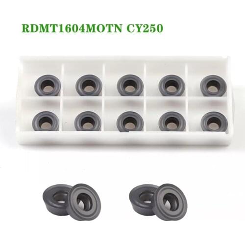 10pcs RDMT1604 MOTN CY250 Carbide Milling Insert CNC Lathe Inner Round Mill Blade Metal Cutting Turning Tool RDMT 1604 Cutter