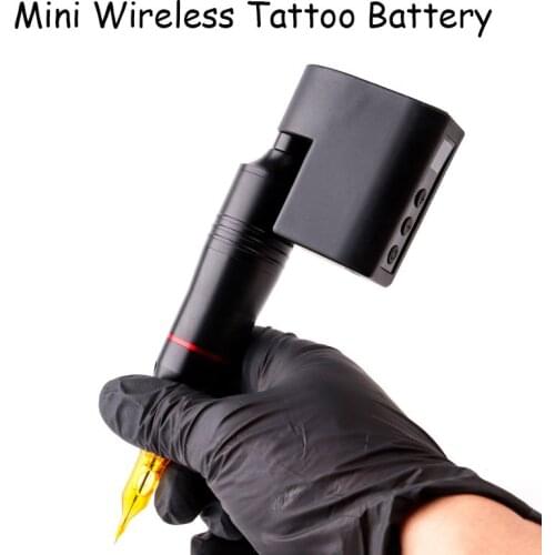 2400MHA Mini Wireless Power Tattoo Battery Pack with LCD Screen For Tattoo Rotary Machine Pen RCA/DC Battery Supply