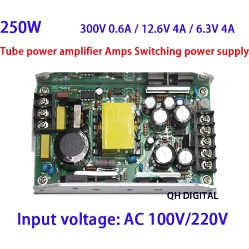 250W tube power amplifier tube amplifier switching power supply 300V0.6A 12.6V4A 6.3V4A