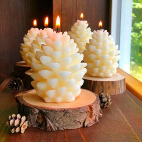 3D Pine Cone Silicone Mold Epoxy Resin DIY Decoration Making Soap Melt Resin Polymer Clay Home Decoration