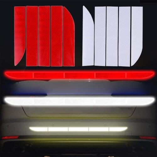 3x90cm Car Reflector Sticker Body Exterior Trunk Decal PET Auto Reflective Tape Car Accessories Waterproof