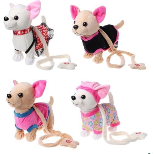 Electronic Pet Robot Dog Zipper Walking Singing Interactive Toy With Bag For Children Kids Birthday Gifts