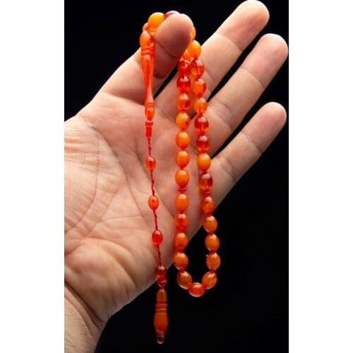 Islamic Tasbih Muslim Rosary Beads 33 Prayer Rosary For Men Bracelet For Men Accessory amber oltu amber stone Handmade Turkey