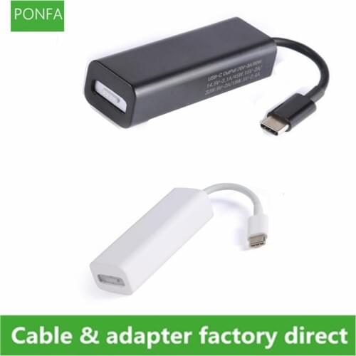 USB 3.1 Type C Male to Magsafe 2 5Pin Female Cable Cord Converter Adapter Suitable for Notebooks Smartphones with USB-C Ports