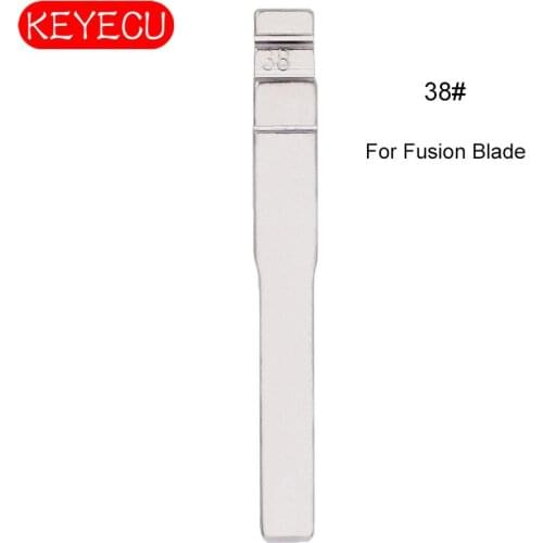KEYECU 10PCS KEYDIY Universal Remotes Flip Blade 38#, HU101FH for Ford,Land Rover