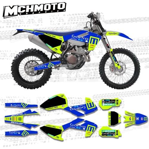 MCHMFG Motorcycle Team Graphic Decal & Sticker Kit DECO For Husqvarna TE FE TX 2017 - 2019 TC FC TX 2016 2018 125 150 200 250 35