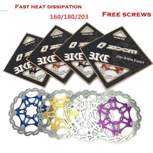 New MTB Bicycle brake disc Bicycle Brake Six Nail Disc for Mountain Bike Brake Rotors Float Floating 160/180/203mm