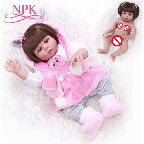 49CM full body soft silicone reborn baby dolls fashion waterproof baby doll toy for kids birthday gifts Christmas Gift