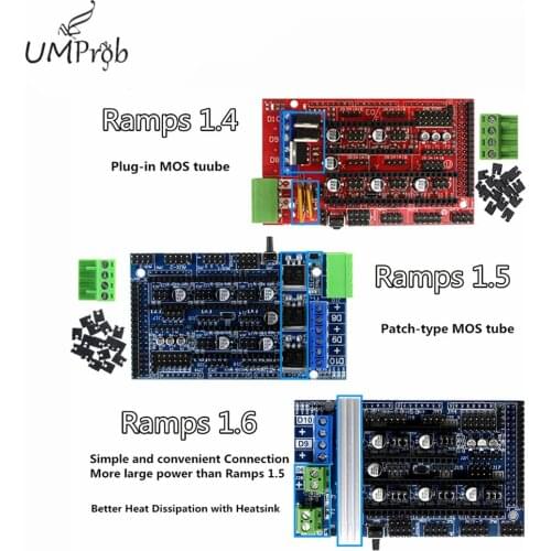 Ramps 1.6 Expansion Control Panel with Heatsink Upgraded Ramps 1.4/1.5 for arduino 3D Printer Board