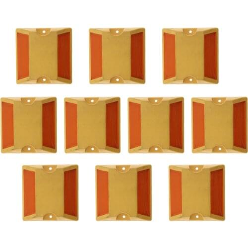 10 Pcs/pack Plastic Reflective Road Pavement Marker Freeways Reflectors