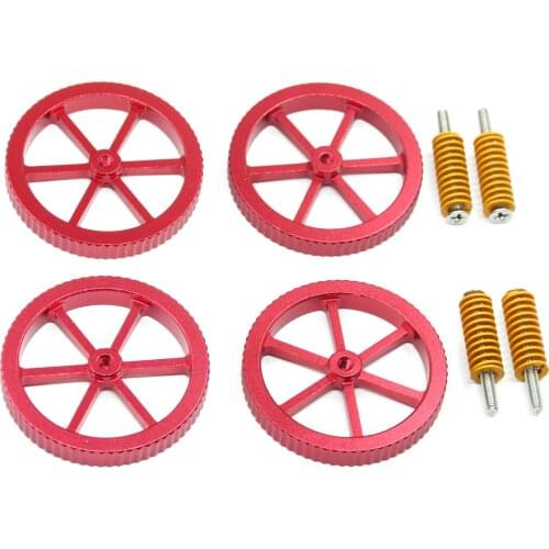 4PCS 3D Printer Hot bed Platform Upgraded Metal Hand Twist Leveling Nuts Diameter 60mm Compatible with FDM 3D Printer