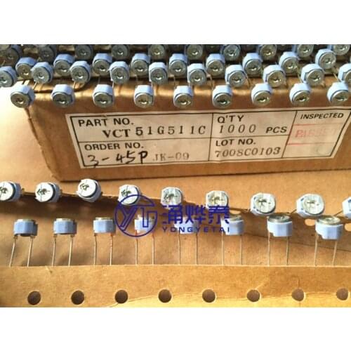 Adjustable Capacitor Variable 3-45pf Trimmer Capacitor 45pf Row with 2 pin S