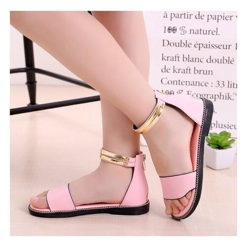 Girls Sandals Childrens Shoes kids shoes sandal PU summer girls shoes princess shoes whole sale flat heels hot new sandales