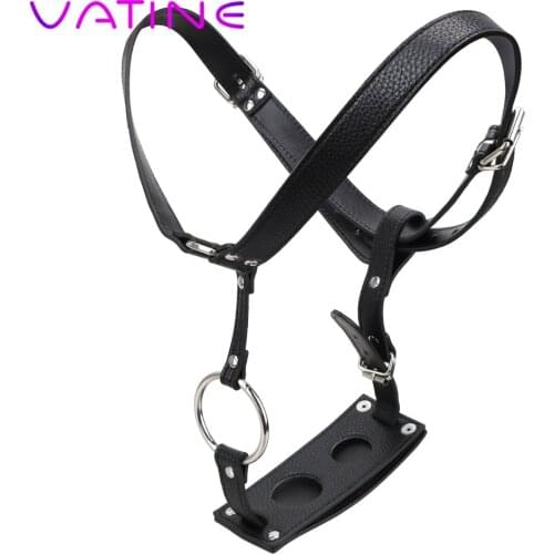 VATINE Sex Shop Sex Toys For Men Women Underwear Pants Leather Chastity Device Butt Plug And Dildo Harness Belt Adult Products