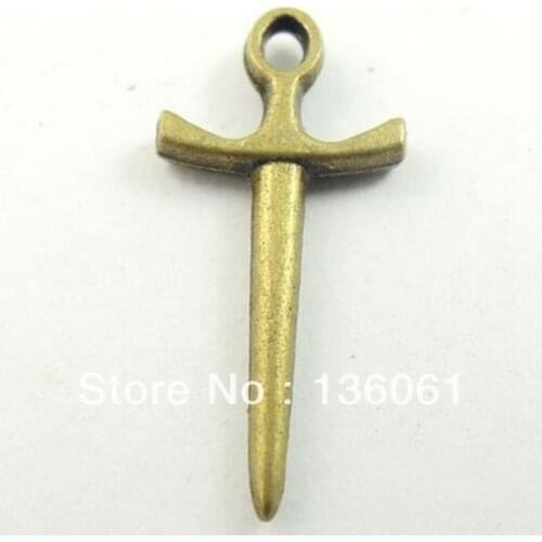 Vintage Bronze Alloy Little Sword Charms Pendants For Jewelry Making Findings Bracelets Accessories DIY Gifts 20PCS P533