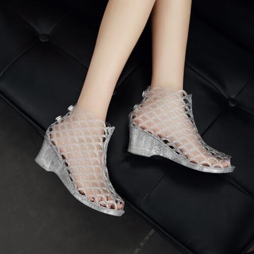 Fashion Women Summer Female Sandals Vintage Wedges Platform Shoes Peep Toe Sandal High Heels Fish Toe Shoes Zapatos Mujer X5-75
