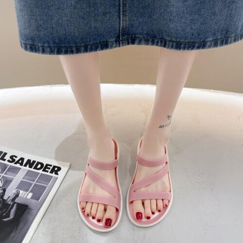 Womens Slippers Casual Beach Sandals Flat Slippers Hollow Womens Slippers Flat-heel Sandals Womens Shoes Womens Slippers
