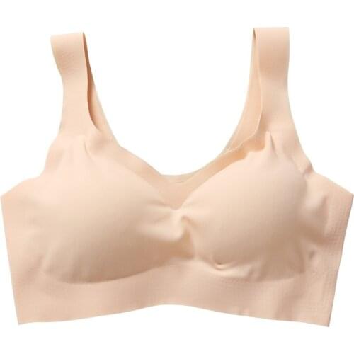 Fashion Lingerie For Women Seamless Push Up Bra Wire Free Brassiere Bralette Female Underwear Large Size Thin Cup Sexy Lady