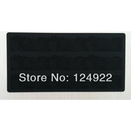 10Pcs/lot (CT-010) New Style Three Lace Soft 100% Platinum Silicone Cake Fondant Embossing Gum Paste Decorating Mold Tool