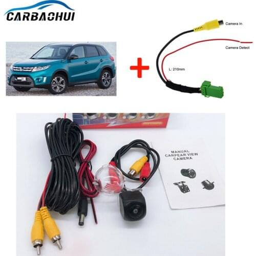 Car Rear View Camera For Suzuki Vitara / Escudo / Jimny 2015 2016 2017 2018 2019 Reverse Parking Back Up CAM Full HD CCD +rca